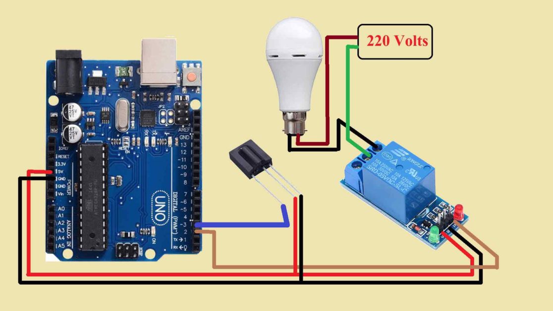 Home automation with Arduino circuit diagram